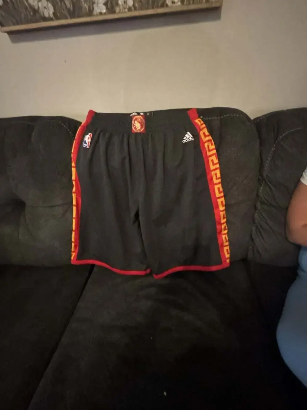 Adidas Golden State Warriors Chinese New Year 2015 NBA Swingman Shorts